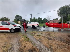 Slika: Poplava na području djelovanja Gradskog društva Crvenog križa Sisak