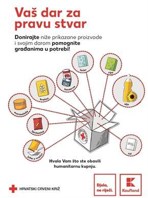 Slika: „Vaš dar za pravu stvar“ – humanitarna akcija povodom Tjedna Crvenog križa