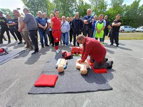 Slika: Crveni križ Sisak na osposobljavanju civilne zaštite u Desnom Trebarjevu