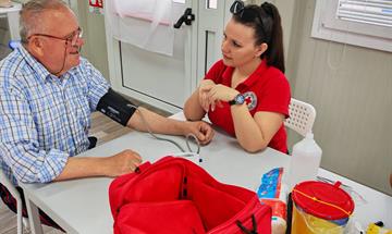 Slika: U Dnevnom centru Caprag: radionica prve pomoći, tjelovježba i briga o zdravlju umirovljenika