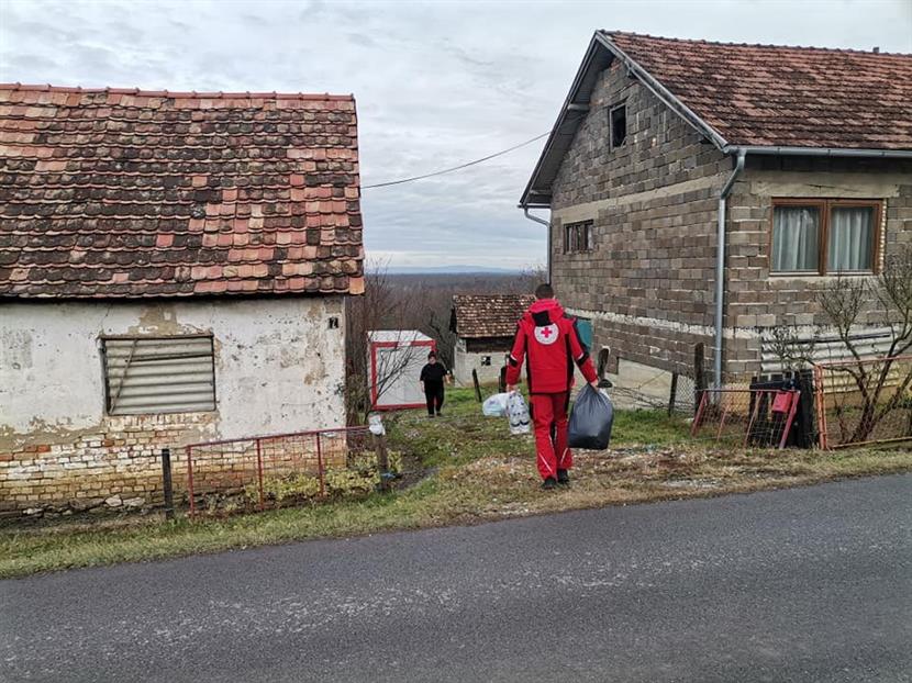 Slika: Obavijest o podjeli donacija na terenu