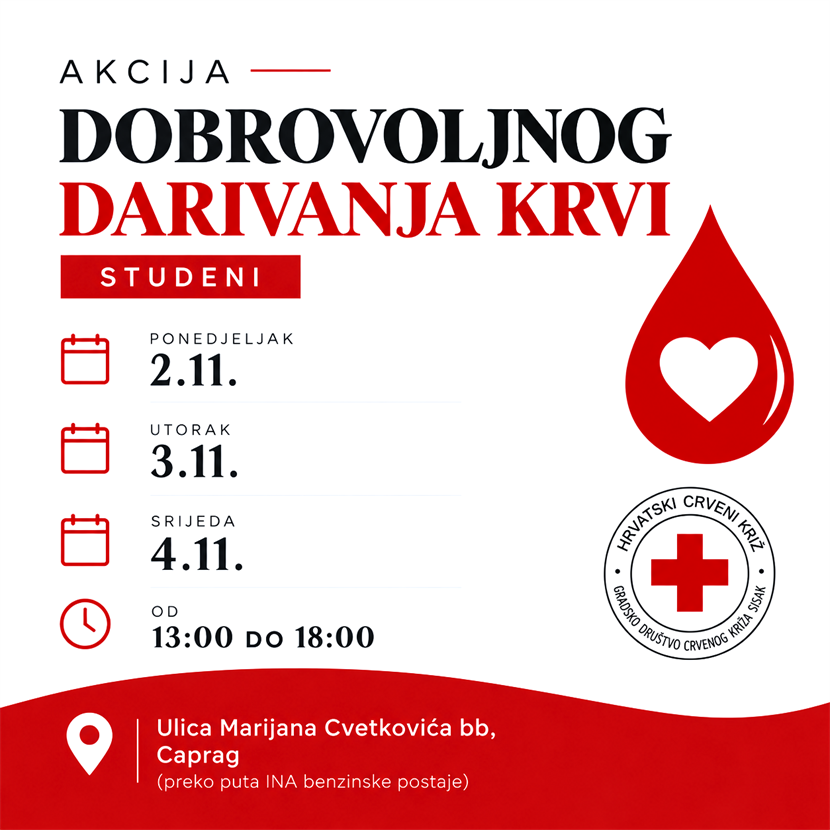 Slika: Akcija dobrovoljnog darivanja krvi - studeni